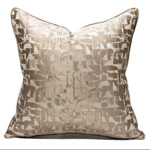 Modern Geometric Patterned Throw Pillow Covers Set of Two 20” x 20”